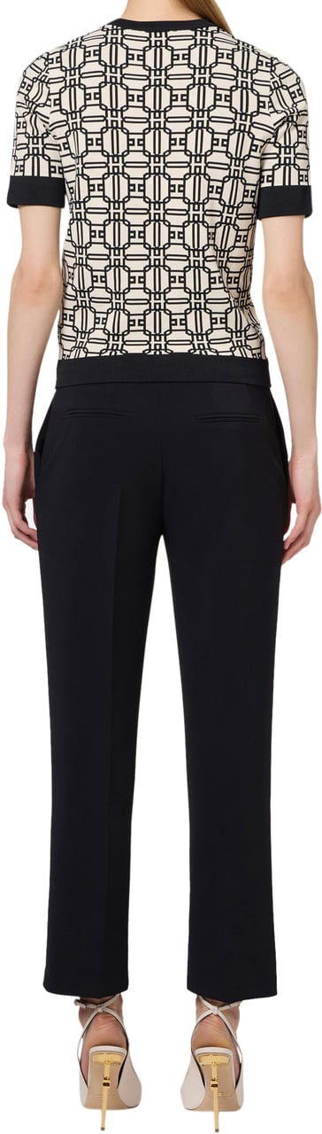 Elisabetta Franchi Trousers Black Zwart
