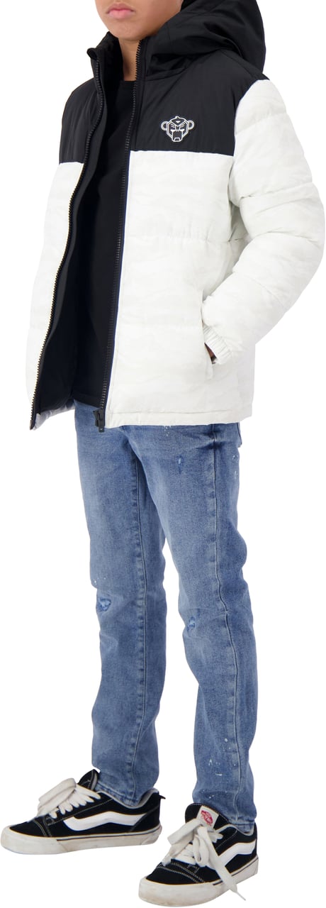 Black Bananas JR. PEEK FREEZE PUFFER JACKET Wit
