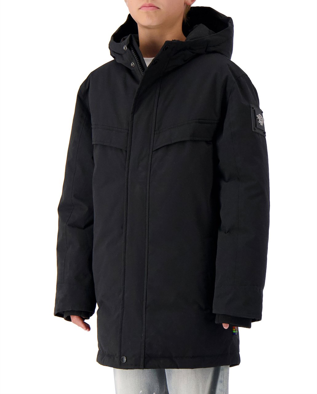 Black Bananas JR. PARKA PLATE JACKET Zwart