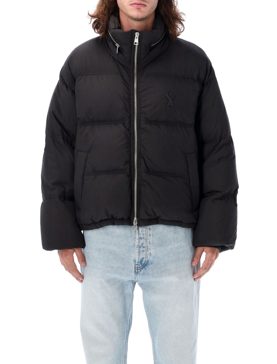 AMI Paris Puffer Jacket Nero Zwart