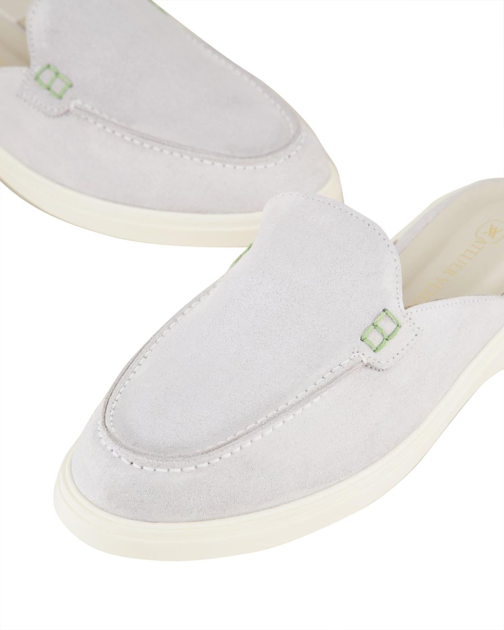 Atelier Verdi Dames Laura Slip On Sandal Ivory Wit