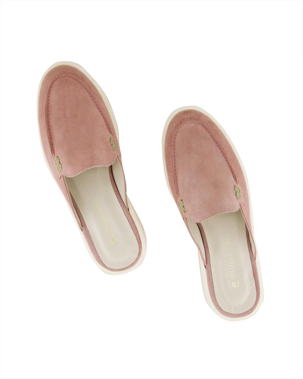 Atelier Verdi Dames Laura Slip On Sandal Nude Roze