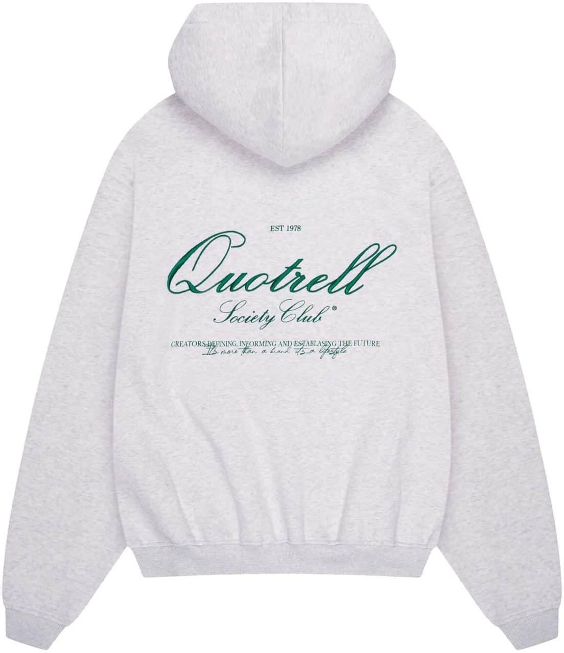 Quotrell Creators Zip Hoodie | Light Grey Melee/gre Grijs