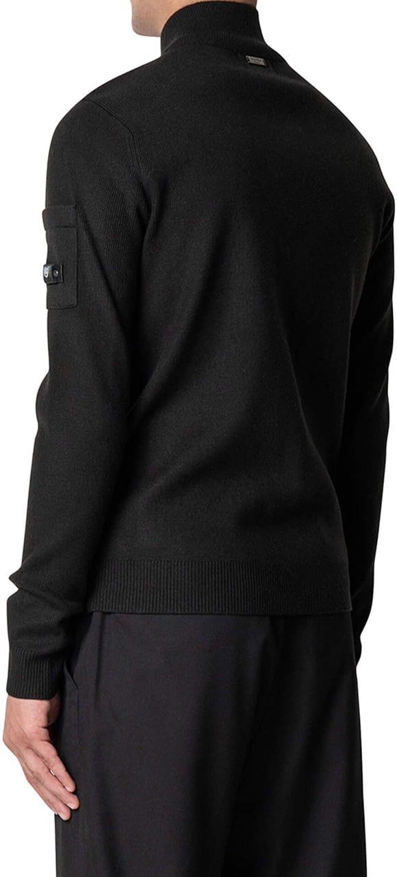Quotrell Palace Knitted Halfzip | Black Zwart