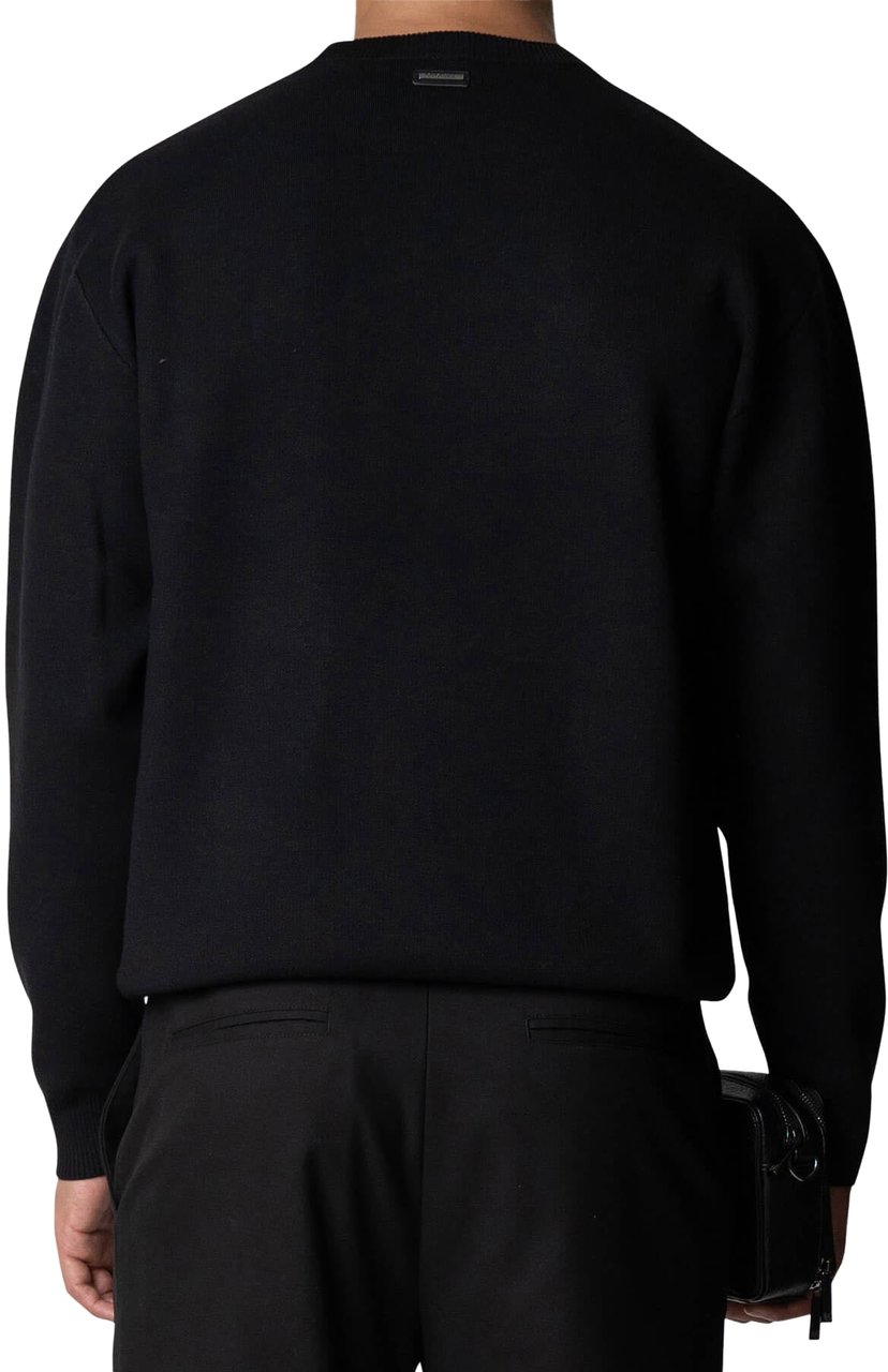 Quotrell Studios Knitted Crewneck | Black/white Zwart