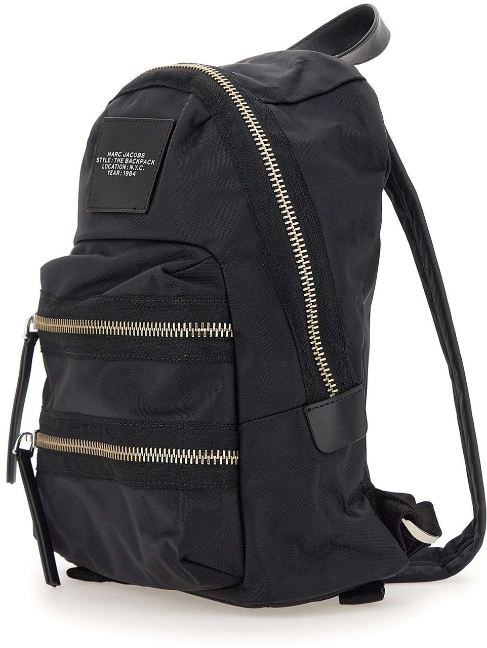 Marc Jacobs The Biker Nylon Medium Black Backpack Black Zwart