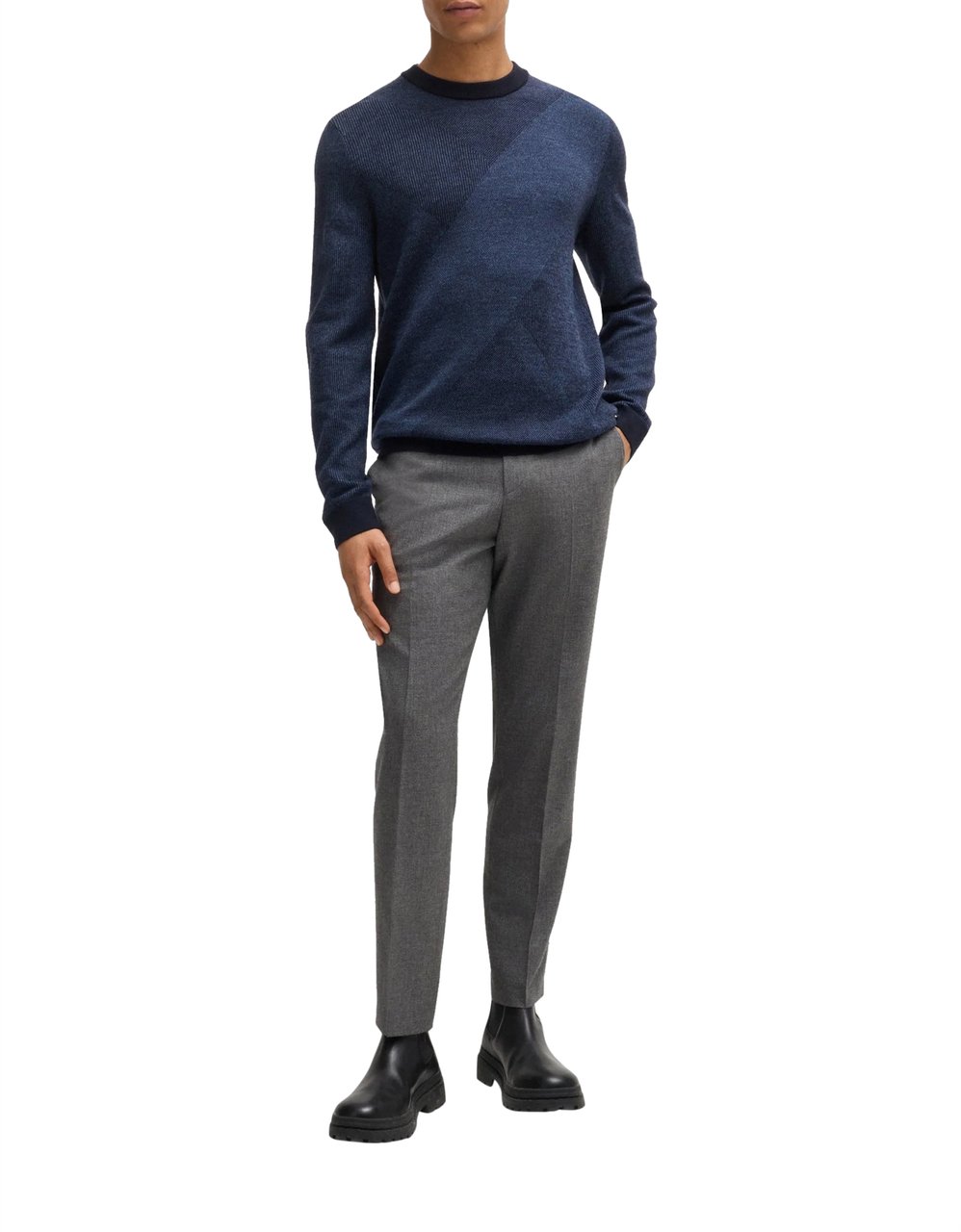 Boss Sweaters Blue Blauw