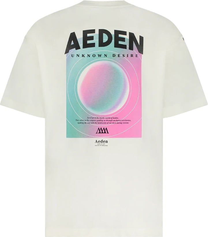 Aeden Heren T-shirt Jameson off white Wit
