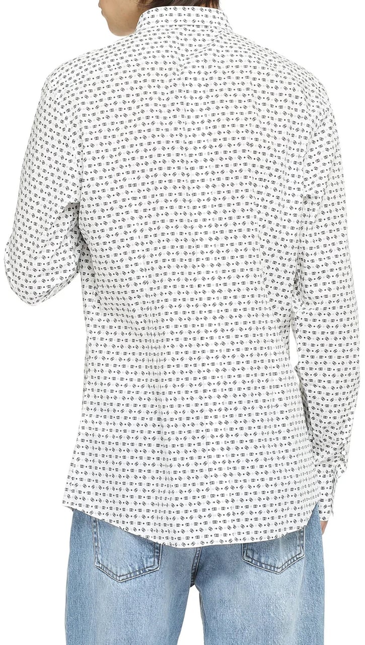 Dolce & Gabbana Logo Motif Shirt Wit
