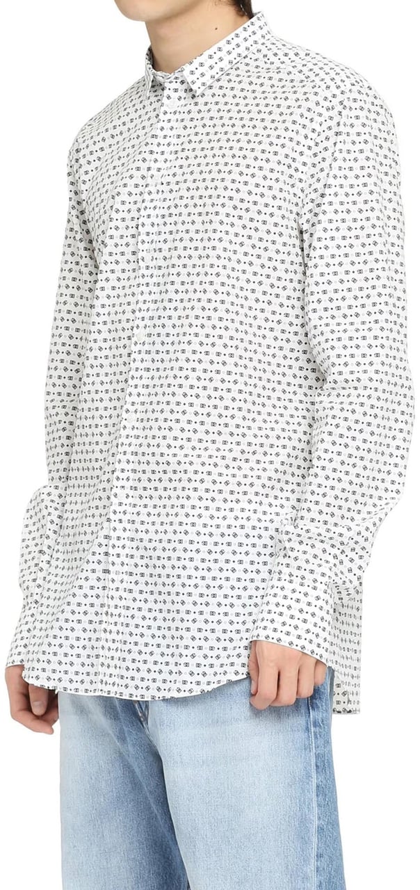 Dolce & Gabbana Logo Motif Shirt Wit