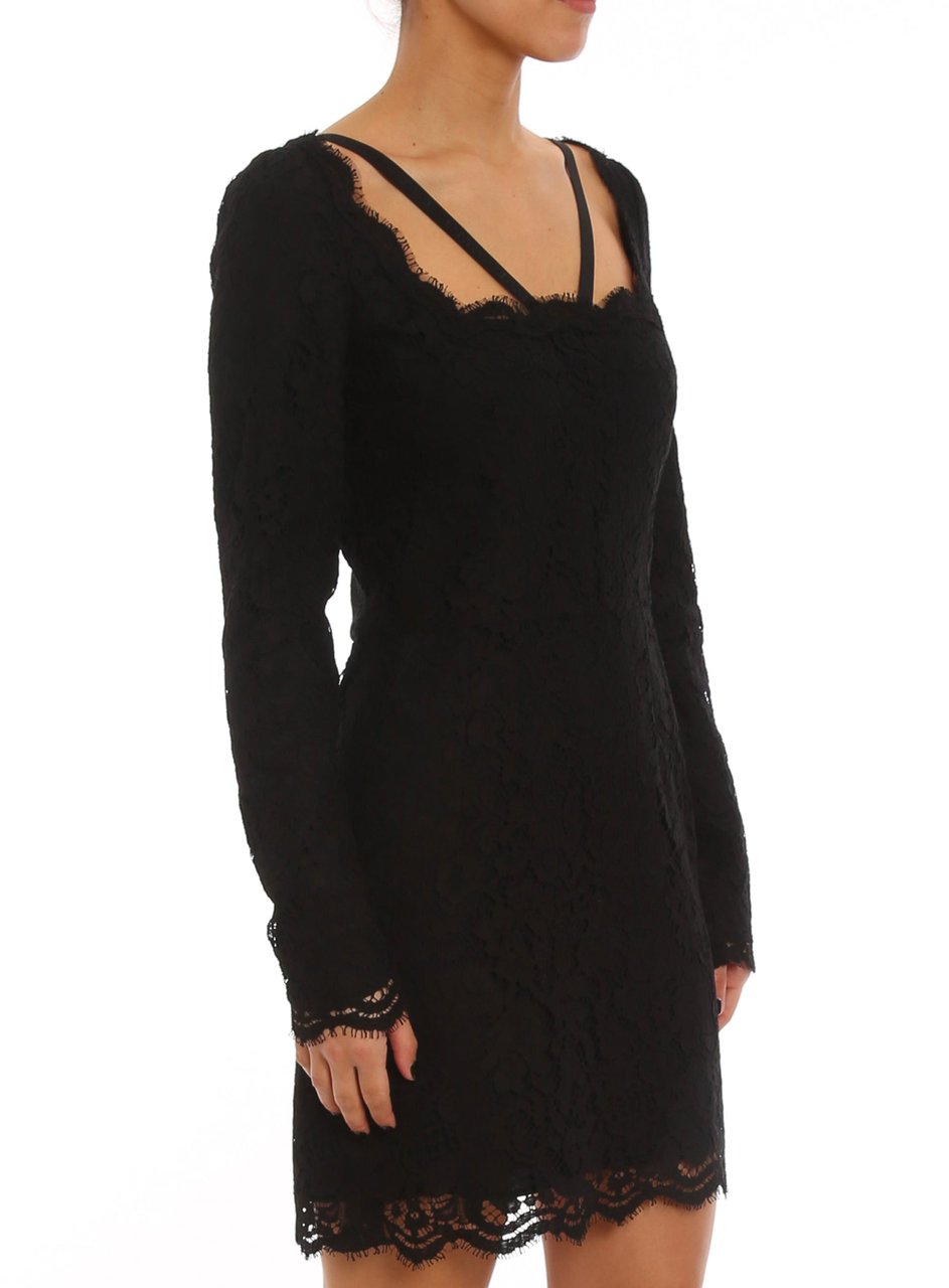 Dolce & Gabbana Dolce & Gabbana Lace Mini Dress Zwart