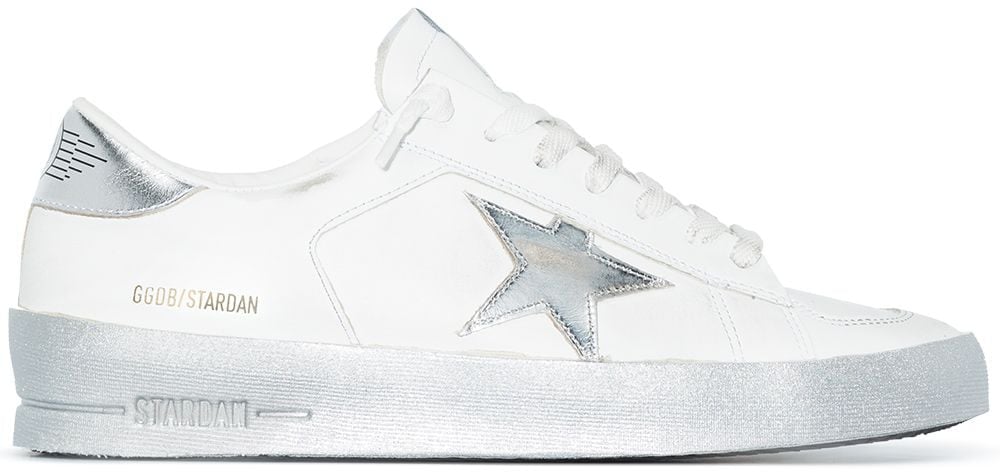 Golden Goose Sneakers Silver Zilver