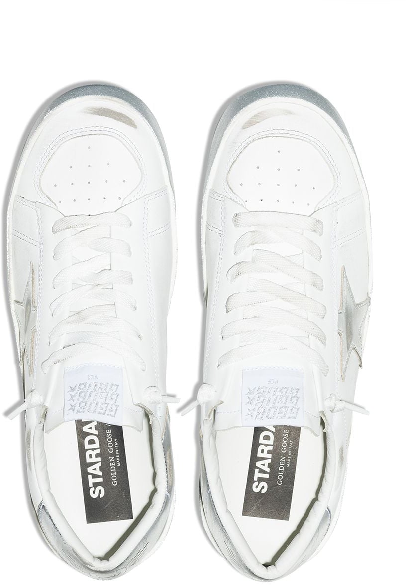 Golden Goose Sneakers Silver Zilver