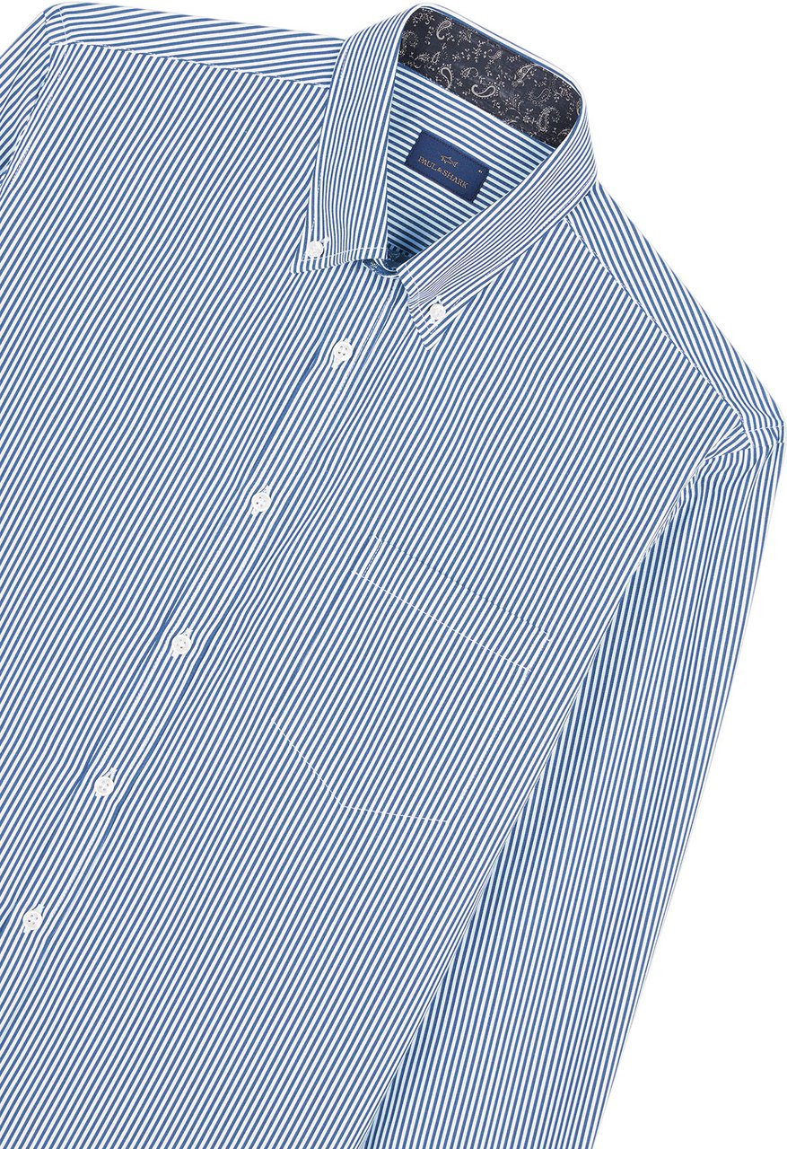 Paul & Shark Overhemd gestreept Blauw