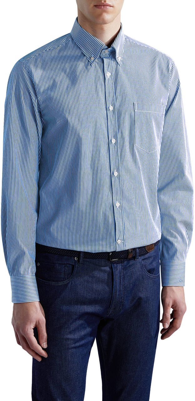 Paul & Shark Overhemd gestreept Blauw