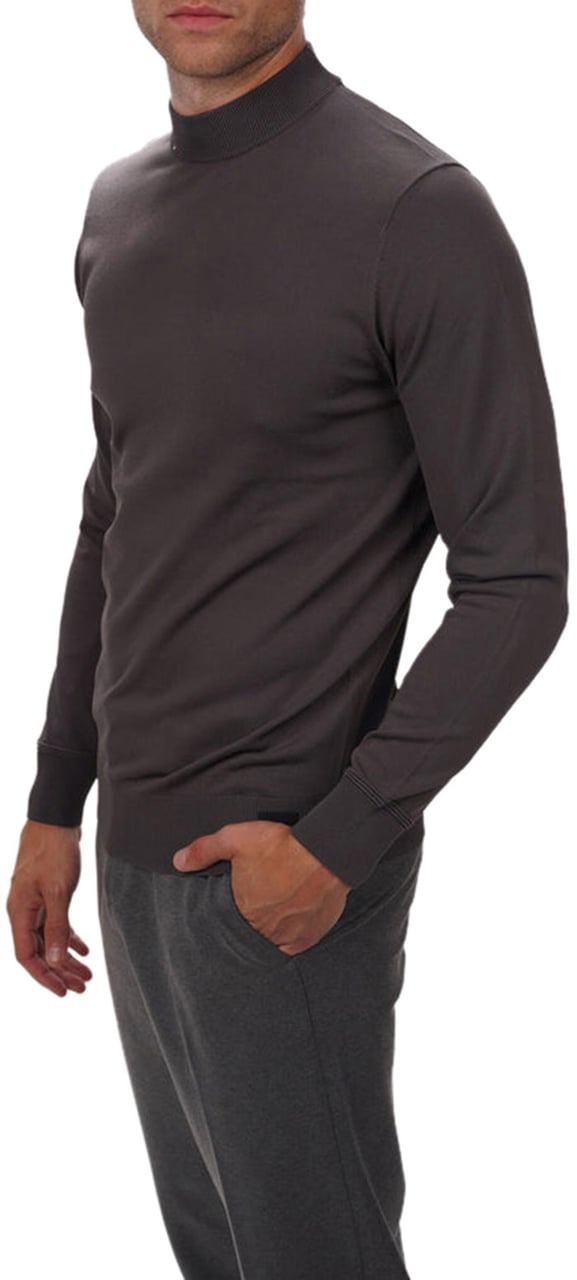 Genti turtle pullover grijs Grijs