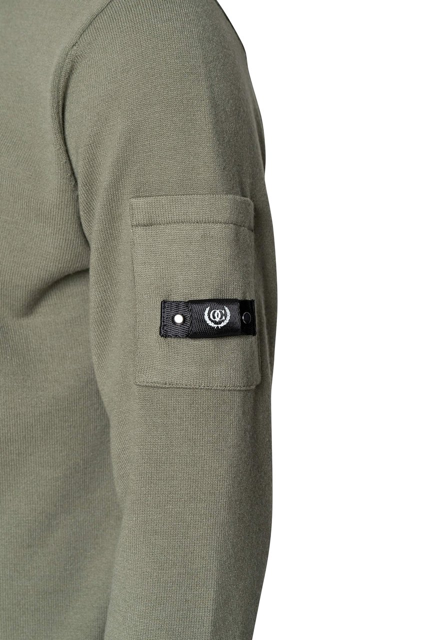 Quotrell Cannes Knitted Sweater | Olive Groen