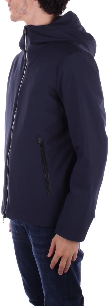 Woolrich Coats Melton Blue Blauw