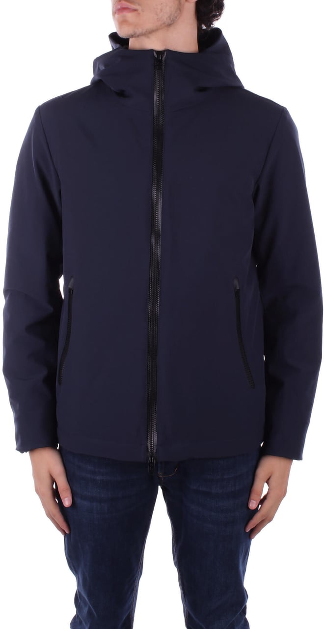 Woolrich Coats Melton Blue Blauw