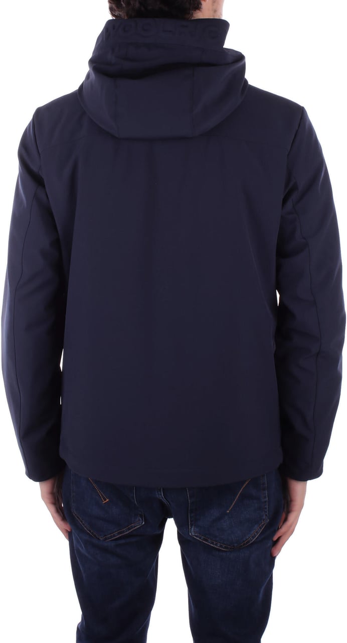 Woolrich Coats Melton Blue Blauw