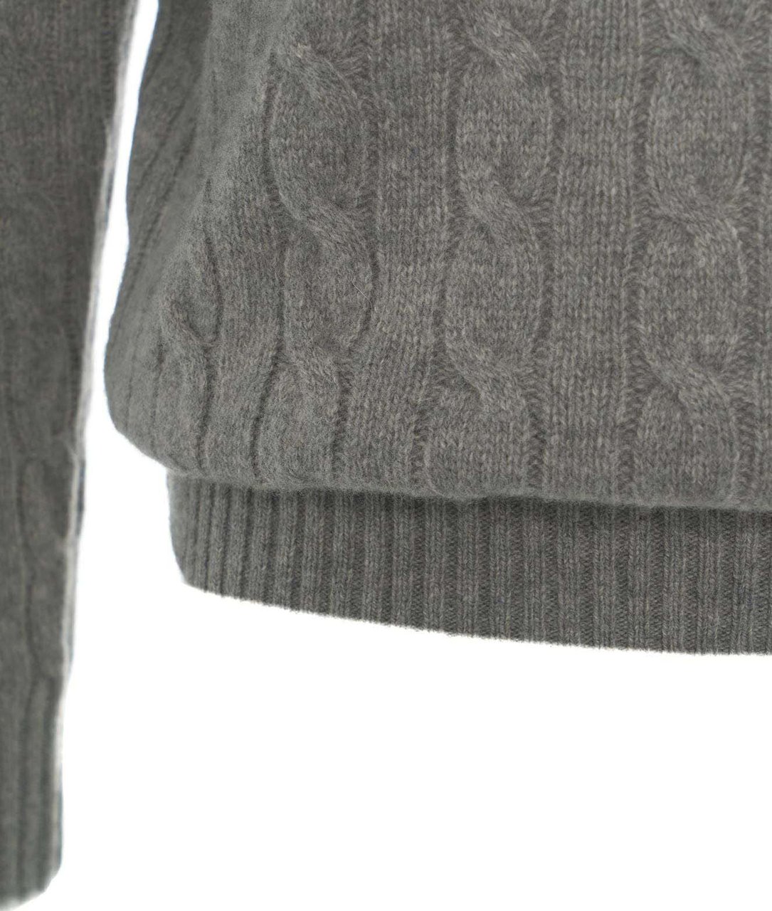 Ralph Lauren Cable knit sweater Grijs