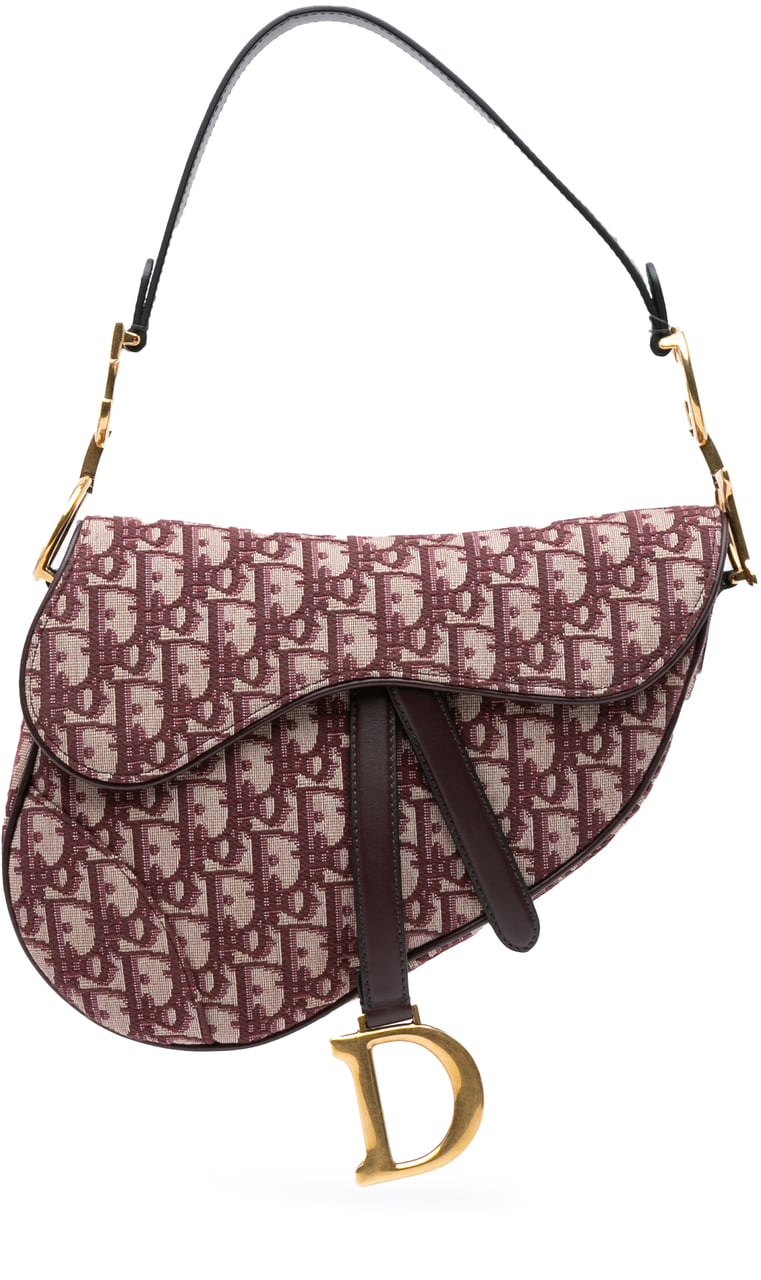 Dior Oblique Canvas Saddle Bag Rood