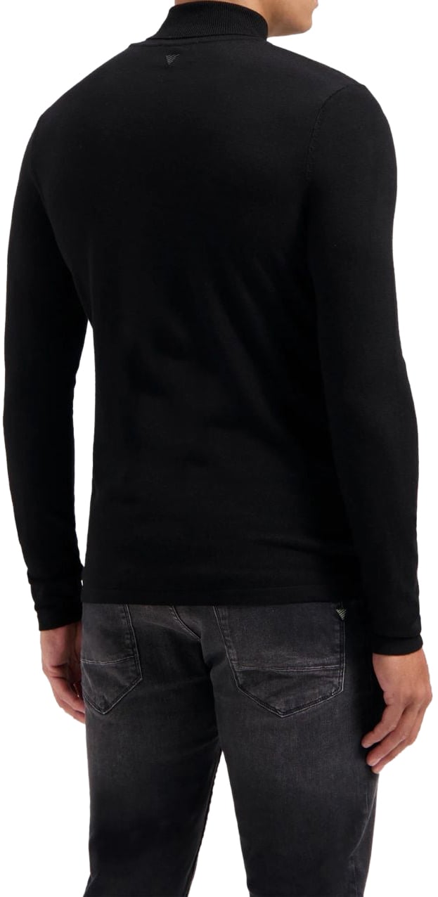 Pure Path Pure Path Essential Knitwear Turtleneck Sweater Black Zwart