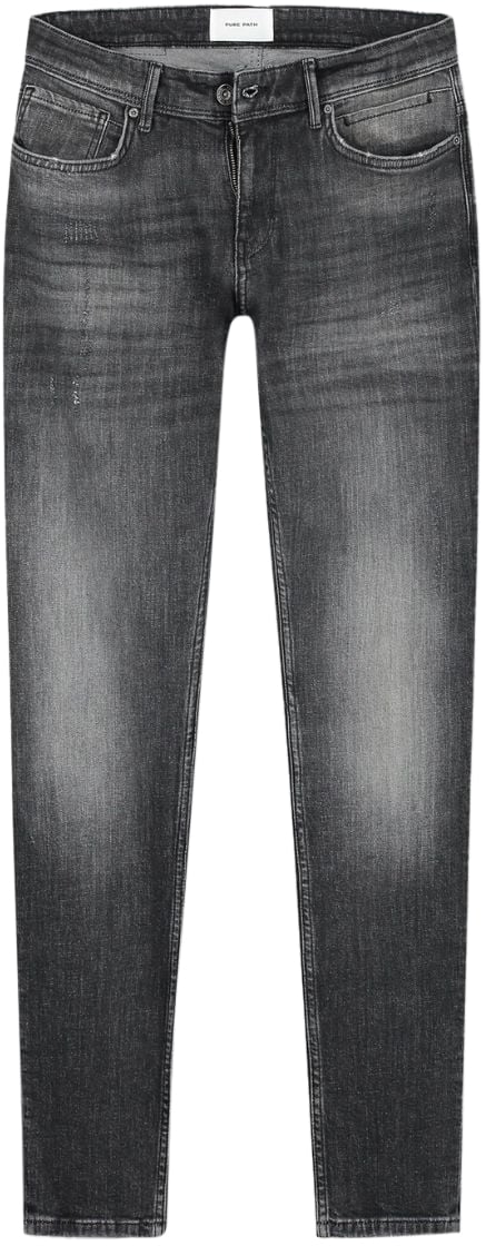Pure Path Pure Path The Jone Skinny Fit Denim Mid Grey Grijs