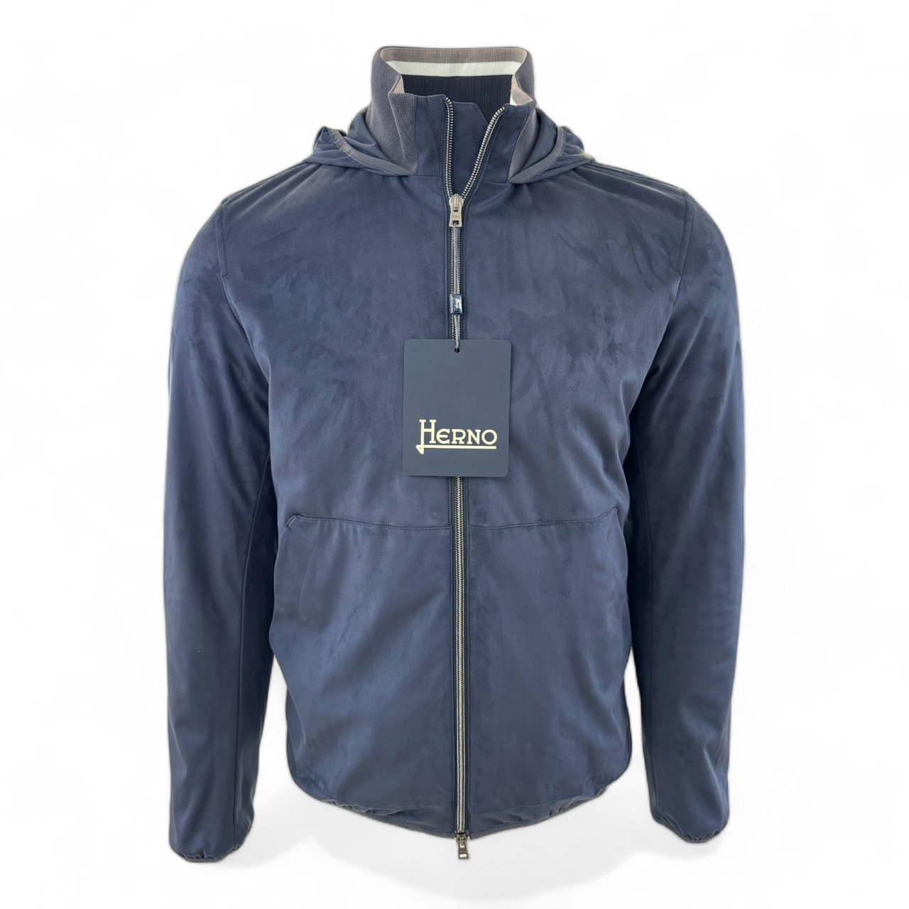 Herno Hooded jack blauw Blauw
