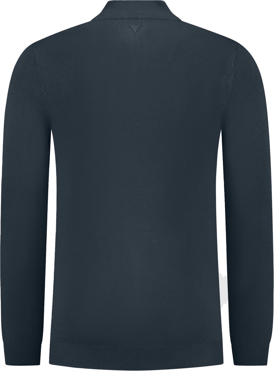 Pure Path Knitwear Halfzip Blauw