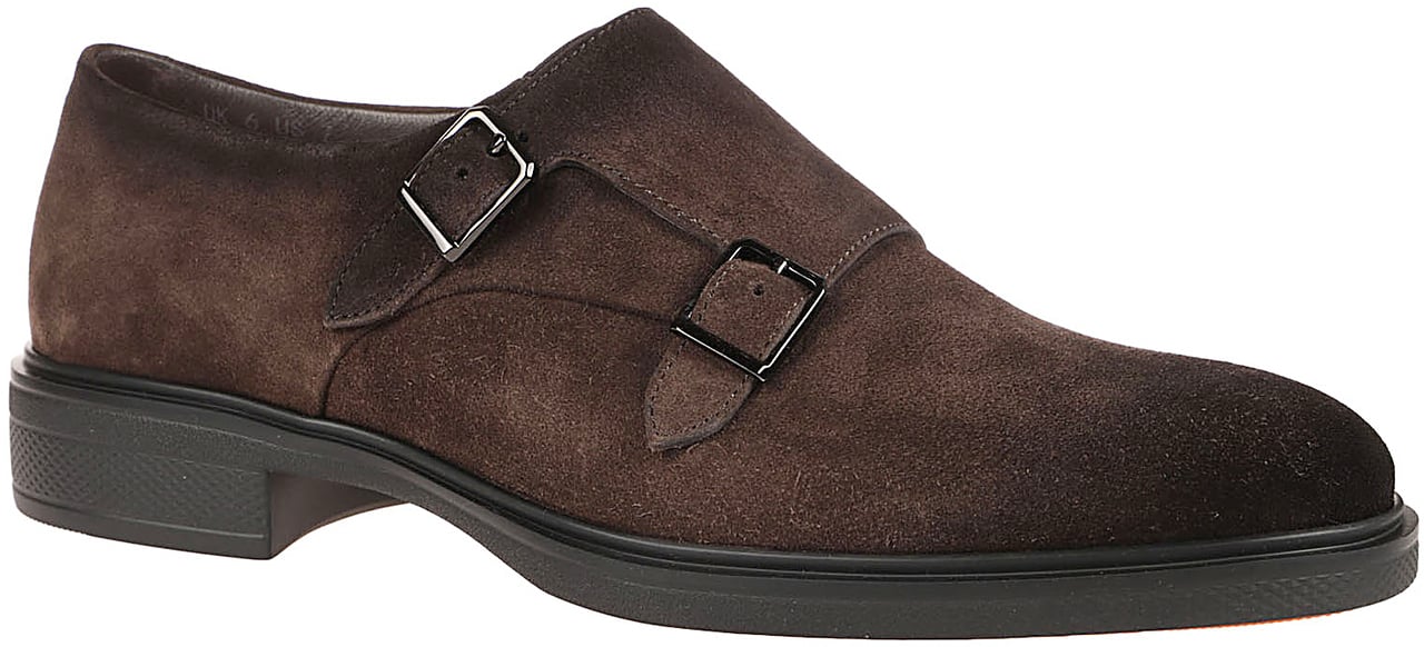 Santoni Easy Monk-strap Loafers Brown Bruin