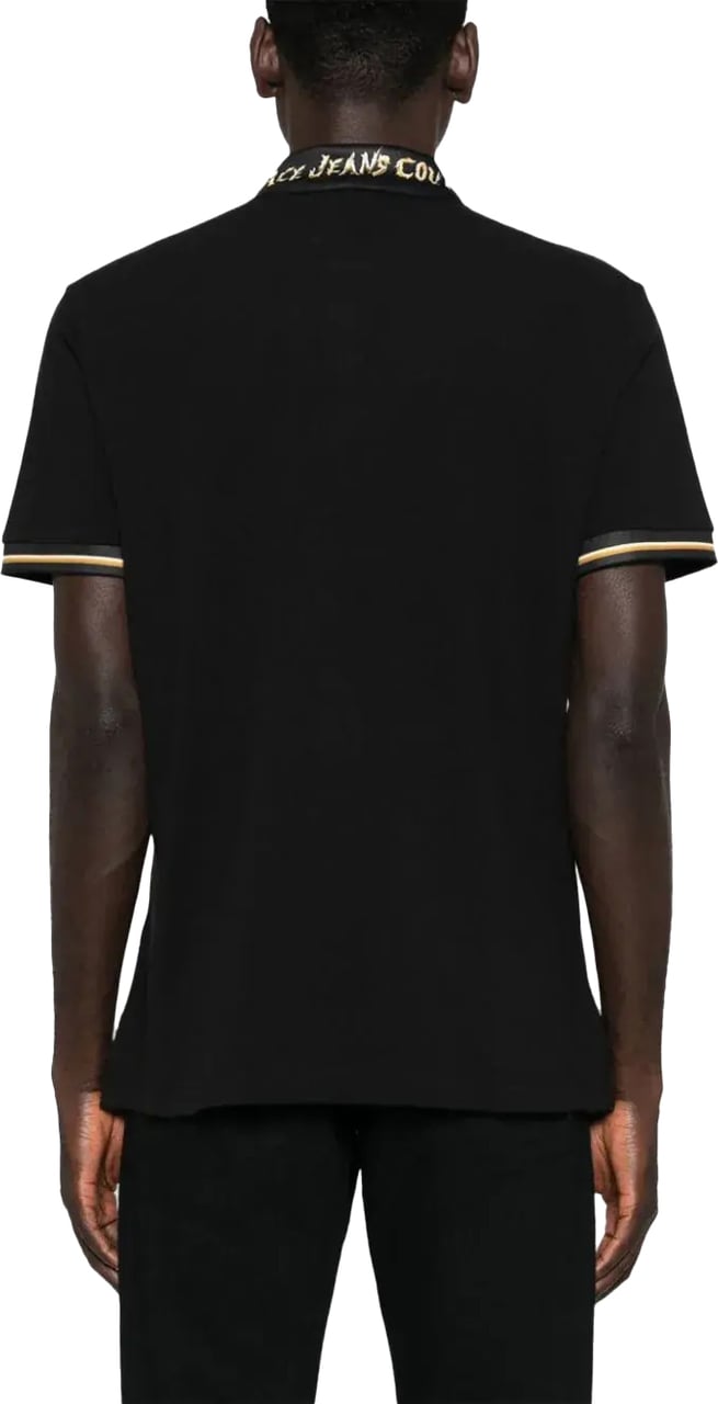 Versace Jeans Couture Polo Chromo Collar Black Zwart