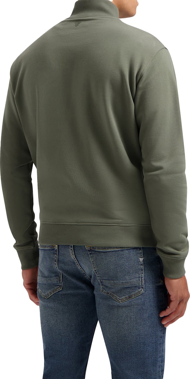 Pure Path Utility Zip-Up Sweater Groen