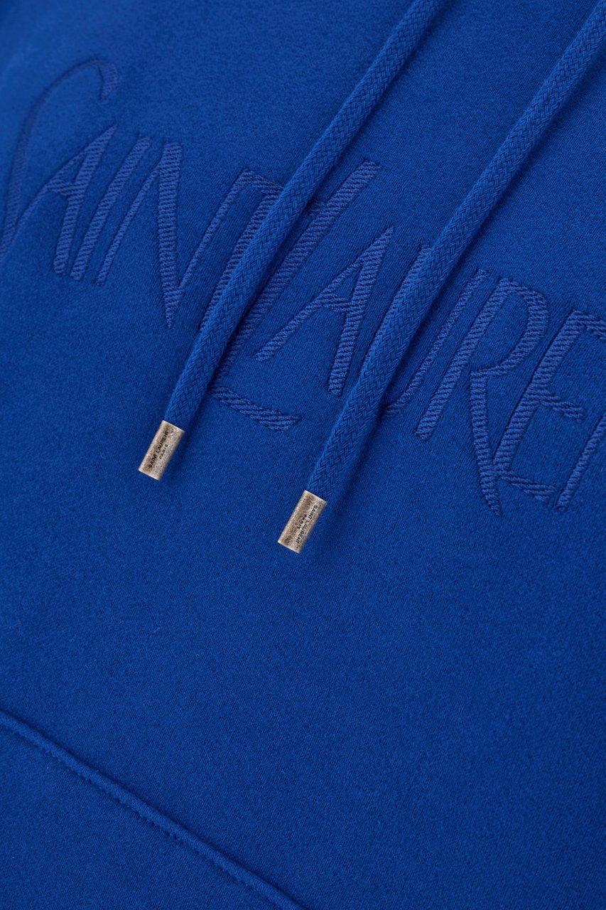 Saint Laurent Sweaters Blue Blauw