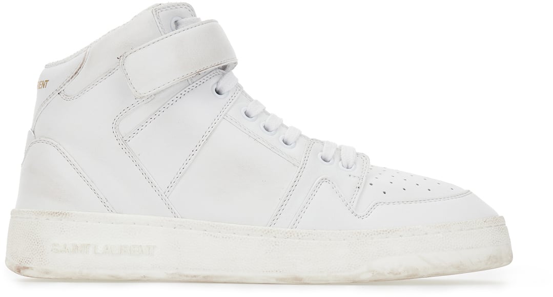Saint Laurent Saint Laurent White leather Lax sneakers Wit