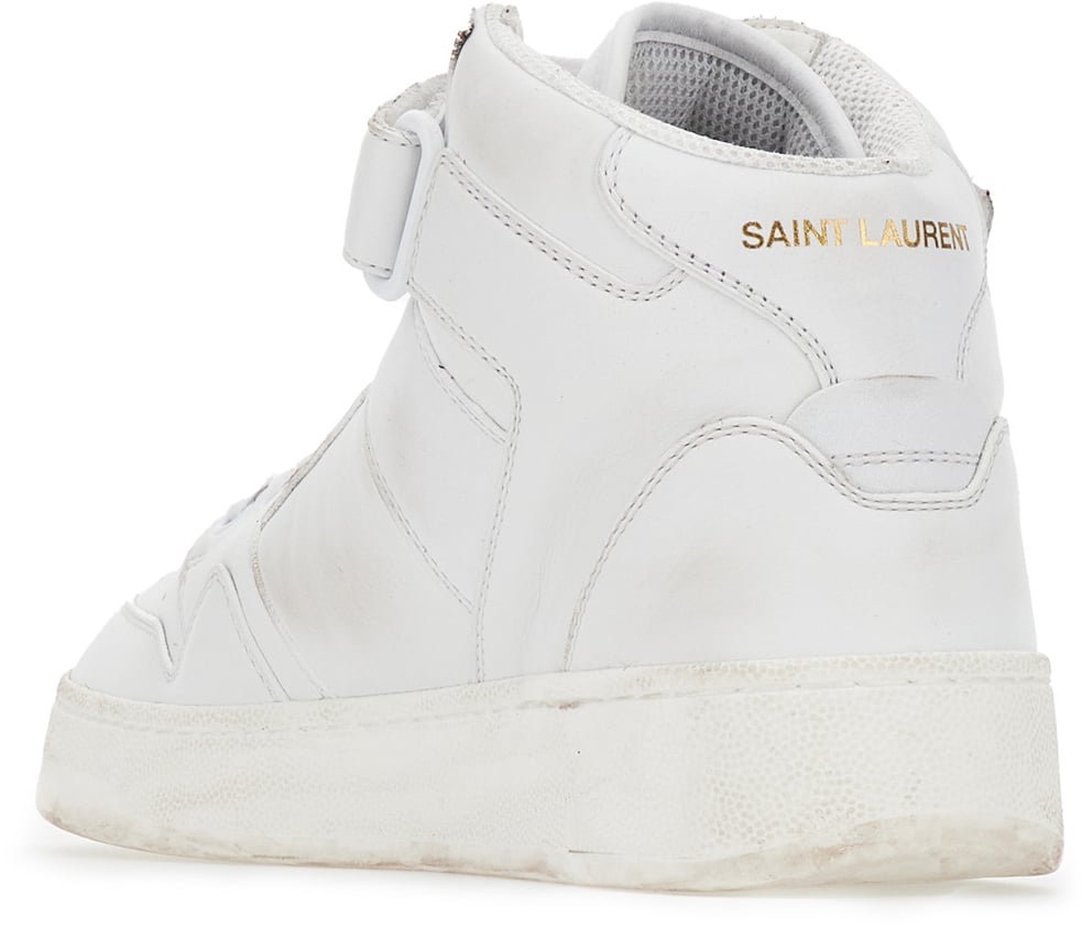 Saint Laurent Saint Laurent White leather Lax sneakers Wit