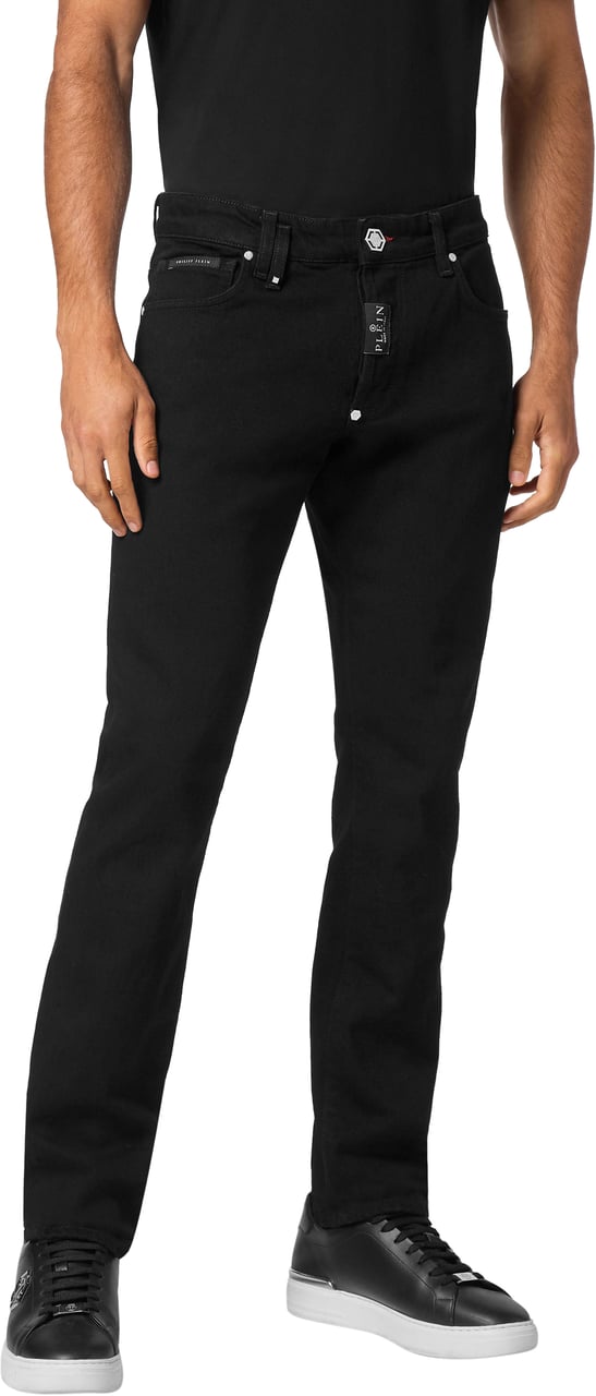 Philipp Plein Jeans Jet Black Zwart