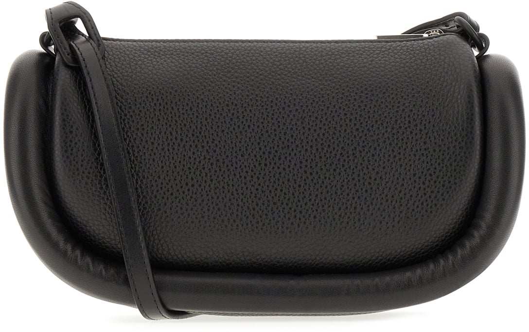 J.W. Anderson J.W. Anderson Black leather Bumper-12 crossbody bag Zwart