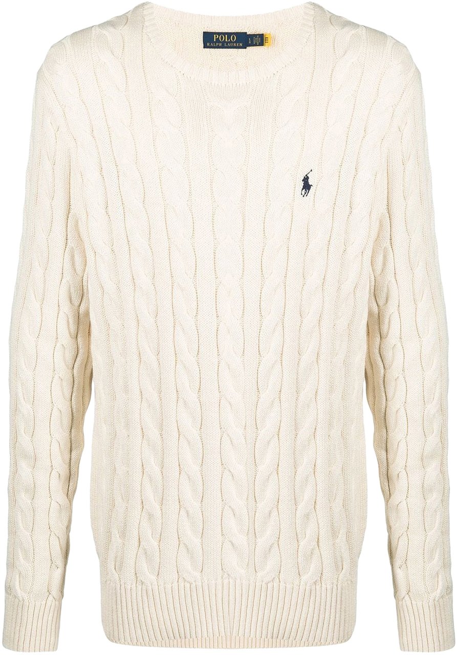 Ralph Lauren Cable Knit Classic Andover Cream Beige