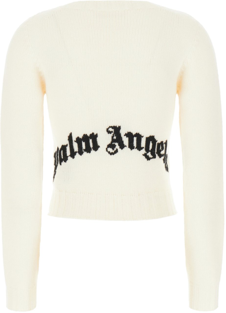 Palm Angels Palm Angels Ivory wool blend sweater Neutraal