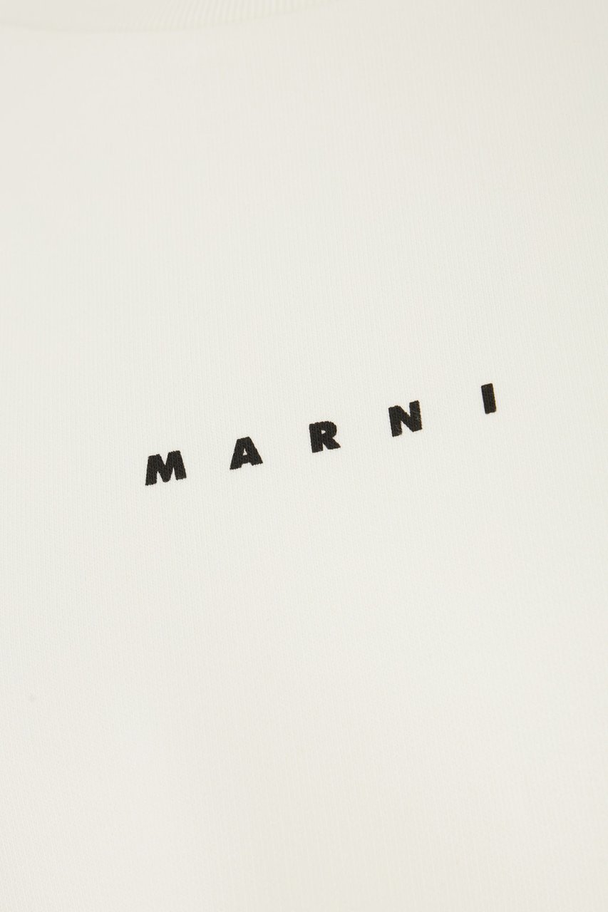 Marni Marni Ivory cotton sweatshirt Neutraal