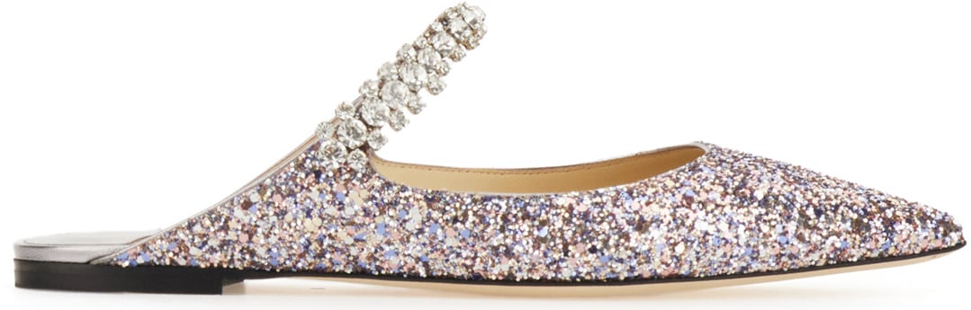 Jimmy Choo Jimmy Choo Embellished fabric Bing Flat ballerinas Divers