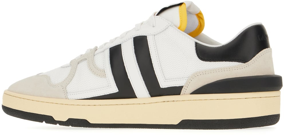 Lanvin Lanvin Multicolor leather and fabric Clay sneakers Divers