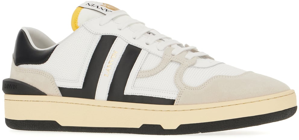Lanvin Lanvin Multicolor leather and fabric Clay sneakers Divers