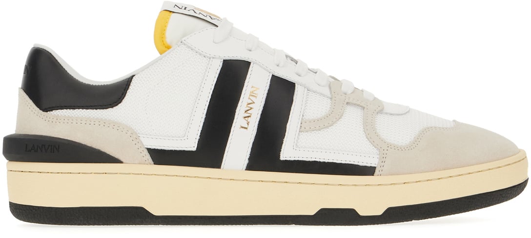 Lanvin Lanvin Multicolor leather and fabric Clay sneakers Divers