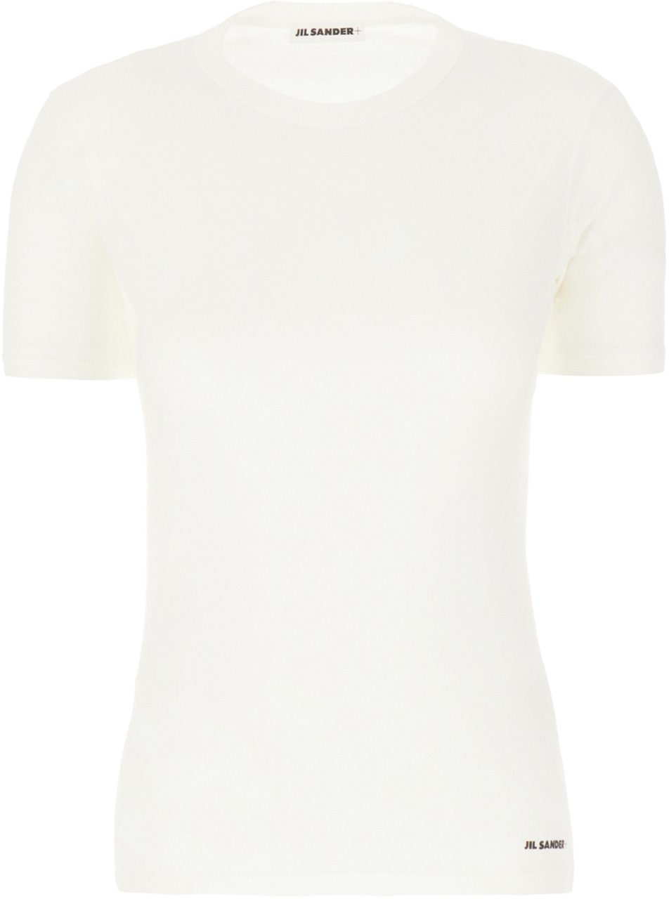 Jil Sander Jil Sander Ivory cotton t-shirt Neutraal