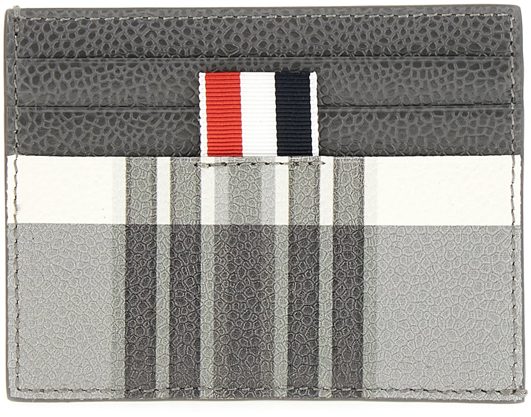 Thom Browne Thom Browne Printed leather card holder Divers