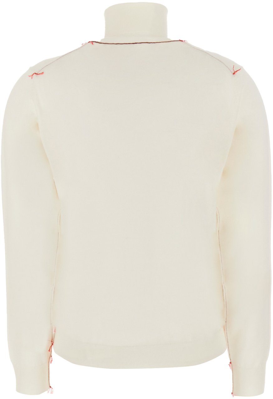 Maison Margiela Maison Margiela Ivory wool sweater Neutraal