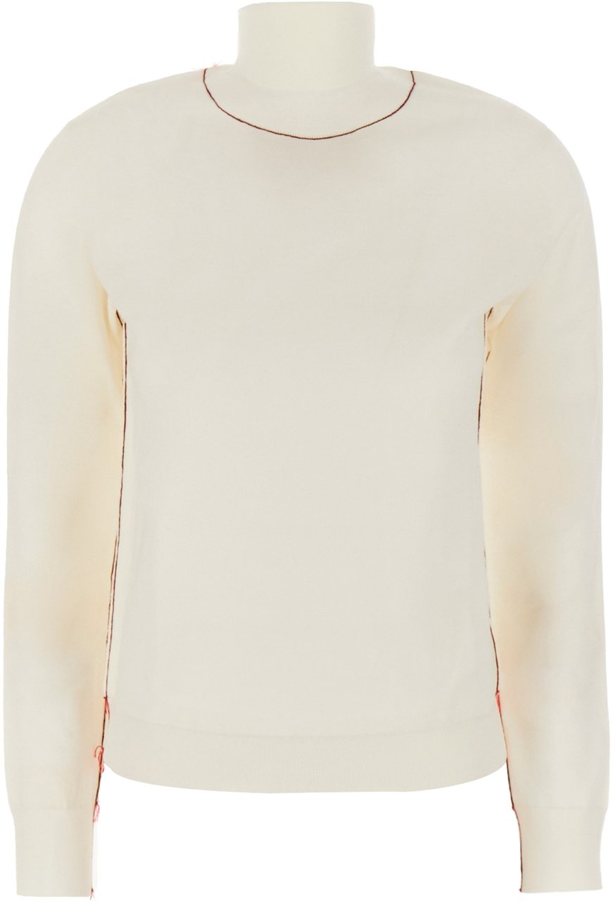 Maison Margiela Maison Margiela Ivory wool sweater Neutraal