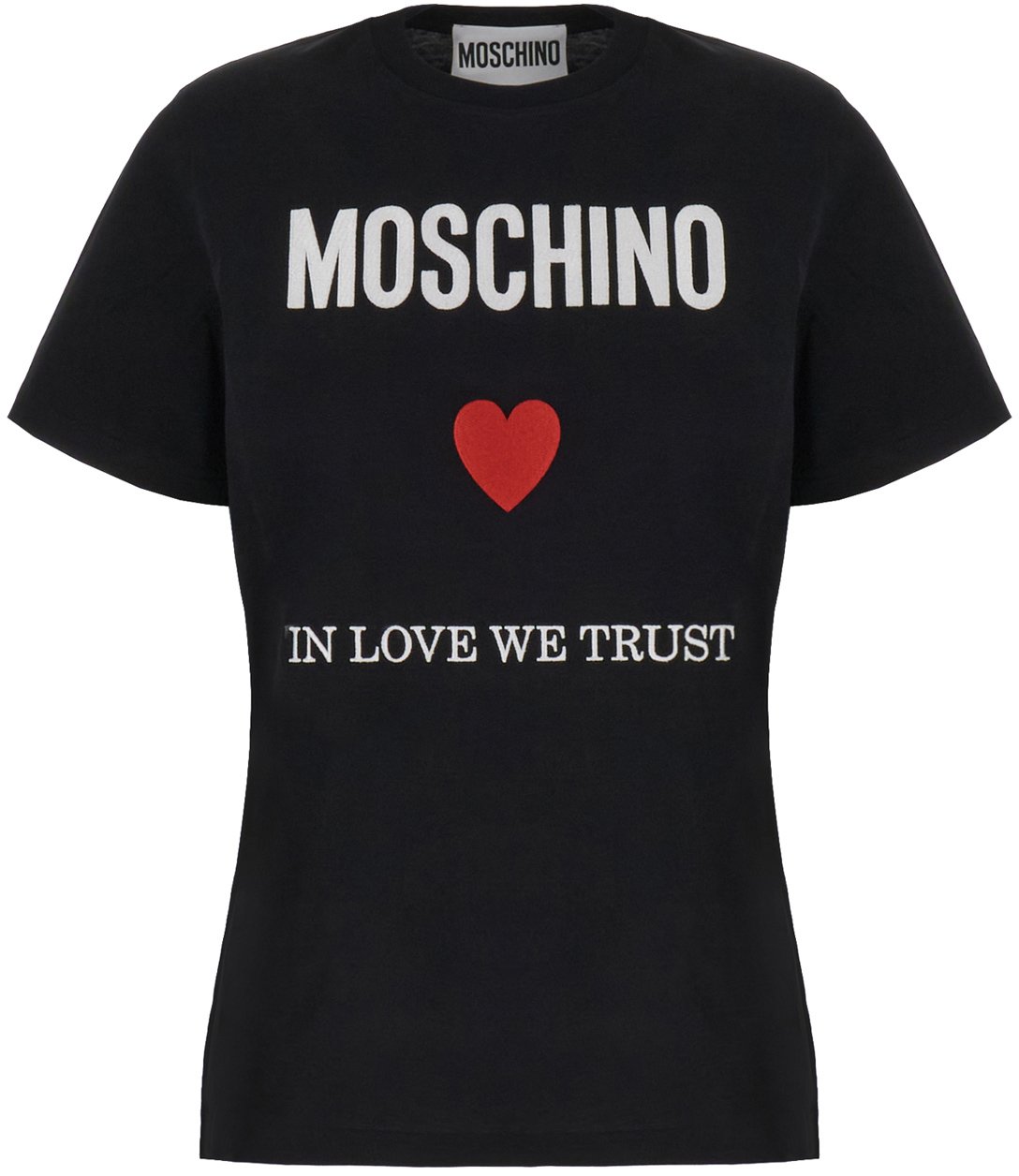 Moschino Moschino Black cotton t-shirt Zwart